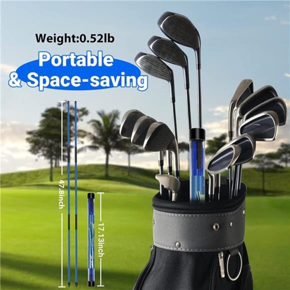 Golf Alignment Training Sticks, 48 Inch Foldable Swing Aiming Trainer, 2 Pack - Picture 6 of 6